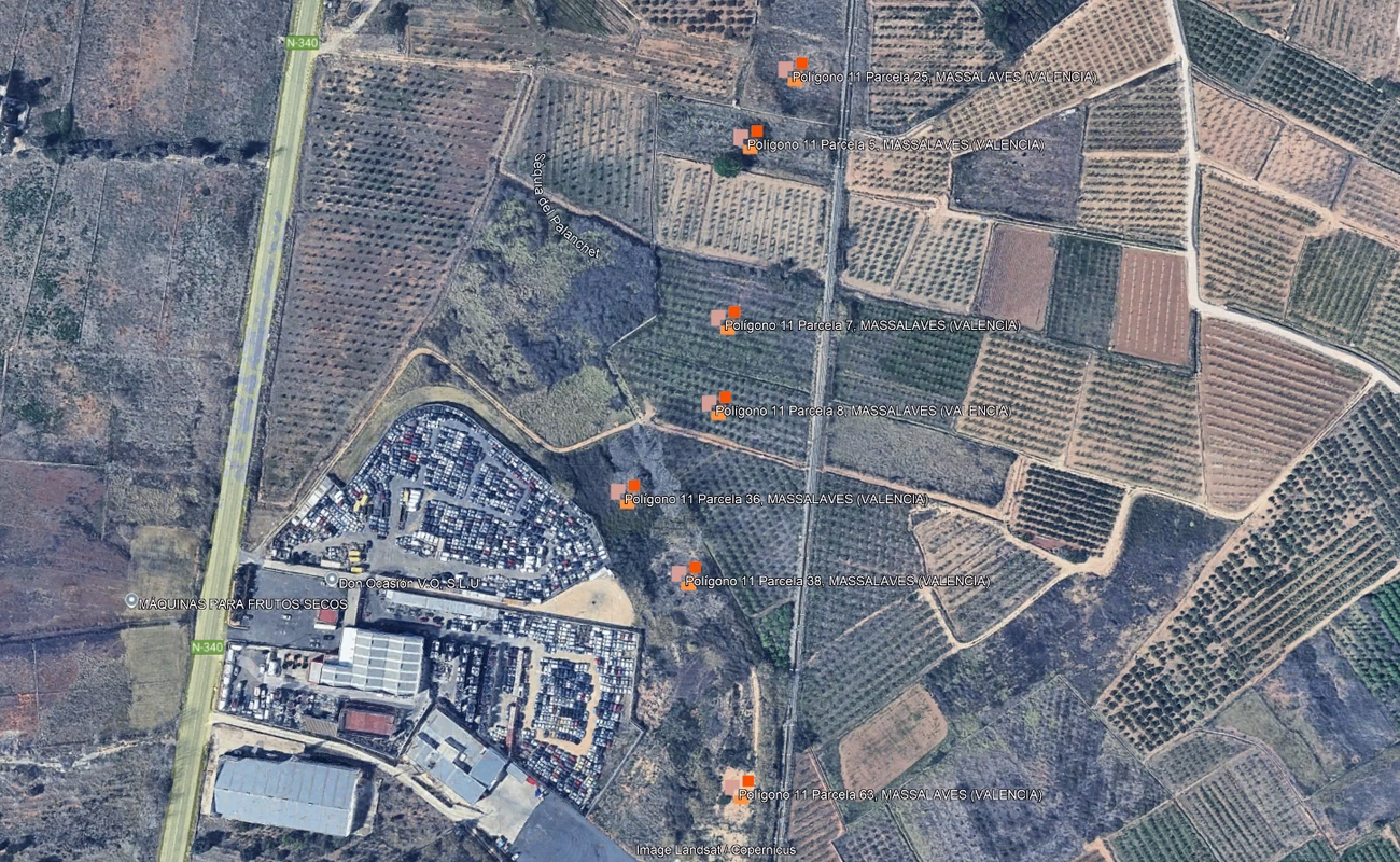 LOTE de 20 Fincas Rusticas en Massalavés (Valencia)