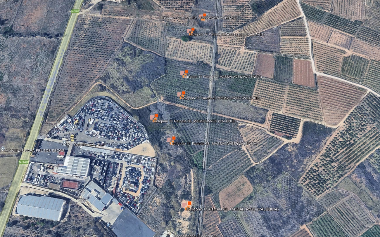 LOTE de 20 Fincas Rusticas en Massalavés (Valencia)
